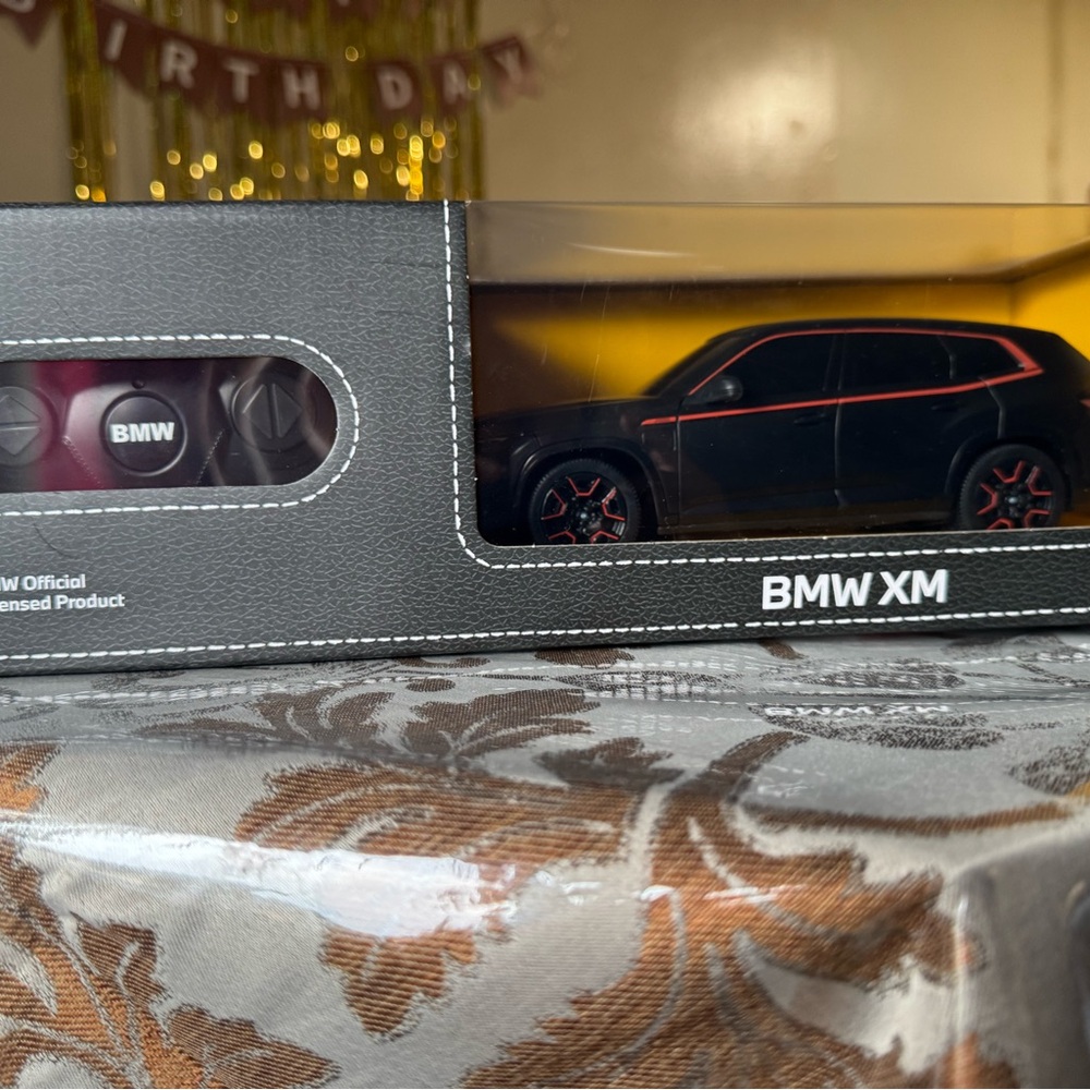 BMW XM Black and Red Model Car with Remote